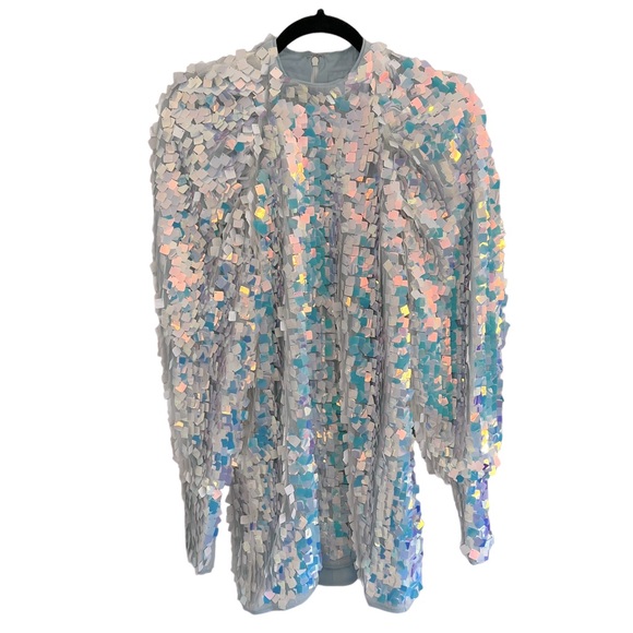 ASOS Dresses & Skirts - ASOS EDITION mini dress in iridescent square sequin size 6